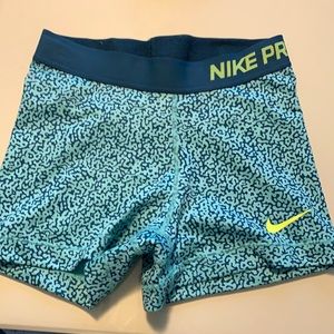 Nike pro spandex shorts